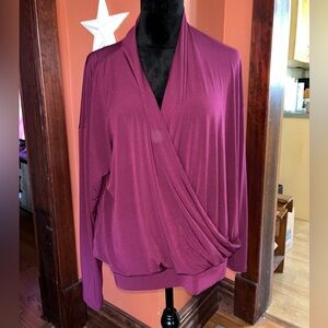 Anne Taylor fold over blouse